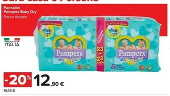 Carrefour Market Pampers Baby Dry offerta