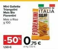 Carrefour Market Fiorentini Si & No Mini Gallette Di Mais Bio 100 G(ml) offerta