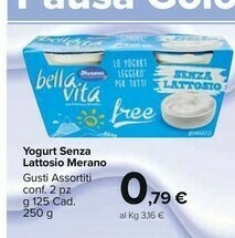 Carrefour Market Merano Bella Vita Free Bianco Senza Lattosio 250 G(ml) offerta