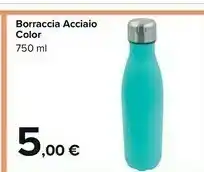 Borraccia Acciaio Color