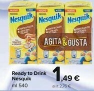 Carrefour Market Nestlè Nestlé - Nesquik Drink 540 G(ml) offerta