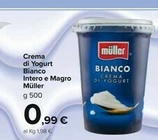 Carrefour Market Muller Crema Di Yogurt Bianco offerta