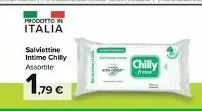 Carrefour Market Chilly Salviettine Intimo offerta