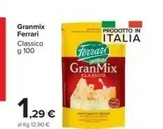 Carrefour Market Ferrari Granmix Cucina Grattugiato Fresco 100 G(ml) offerta