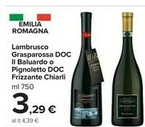 Carrefour Market Chiarli Lambrusco Grasparossa Di Castelvetro 750 G(ml) offerta