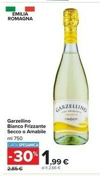 Carrefour Market Garzellino Vino Frizzante Amabile 750 G(ml) offerta