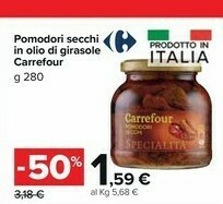 Carrefour Market Carrefour Pomodori Secchi In Olio Di Girasole offerta