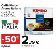 Carrefour Market Kimbo Caffè Aroma Italiano 250 G(ml) offerta