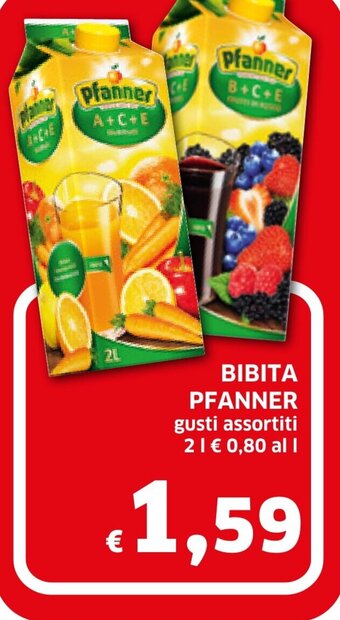 Ecu Discount Pfanner Bibita 2 l offerta