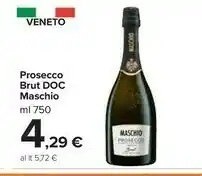 Carrefour Market Brut Maschio Prosecco Brut DOC offerta