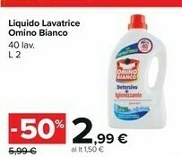 Carrefour Omino Bianco Detersivo lavatrice offerta