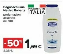 Carrefour Neutro Roberts Bagnoschiuma offerta