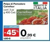 Carrefour Pomodori pelati offerta