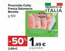Carrefour Beretta Prosciutto cotto offerta