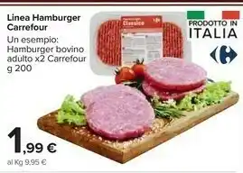 Carrefour Carrefour Linea Hamburger offerta