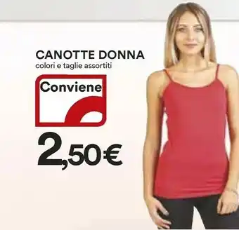 Coop Canotte Donna offerta