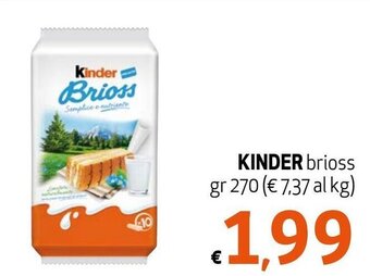 Maxi Supermercati Kinder brioss 270 gr offerta