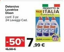Carrefour Dixan Detersivo Lavatrice offerta