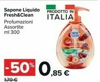 Carrefour Fresh&clean Sapone Liquido offerta