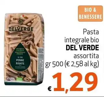 Maxi Supermercati Del Verde pasta integrale bio assortita 500 gr offerta