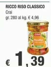 Crai Crai Ricco Riso Classico offerta