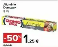 Carrefour Domopak Alluminio offerta