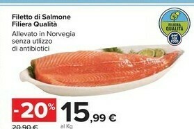 Carrefour Filetto Di Salmone Filiera Qualità offerta