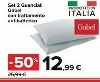 Gabel Set 2 Guanciali Con Trattamento Antíbatterico