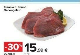 Carrefour Trancio Di Tonno Decongelato offerta