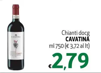 Maxi Supermercati Cavatina Chianti docg 750 ml offerta