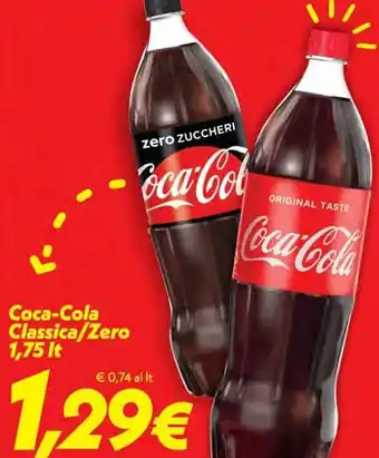Iper Super Conveniente Coca-Cola Classico/Zero 1,75 lt offerta