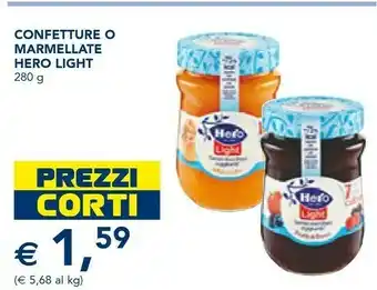 Esselunga Hero Pesche Light 280 G(ml) offerta