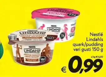 Nestlé Lindahls quark/pudding vari gusti 150 g