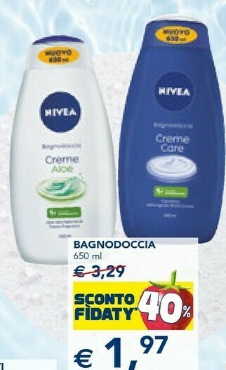 Esselunga Nivea Bagnodoccia offerta