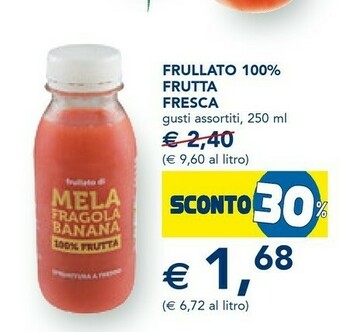 Esselunga Frullato 100% Frutta Fresca offerta