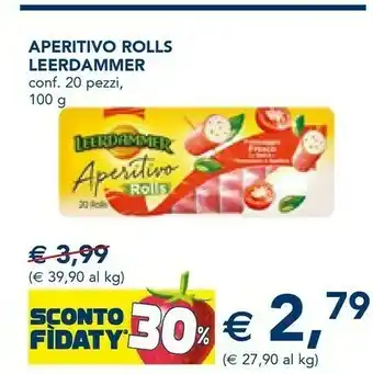 Esselunga Leerdammer Aperitivo Rolls offerta