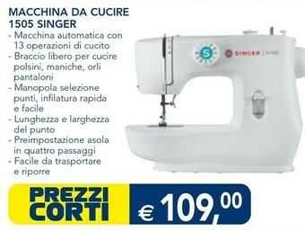 Esselunga Singer Macchina Da Cucire 1505 offerta