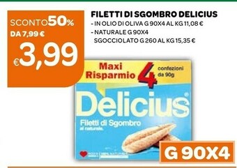 Ekom Delicius Filetti di sgombro offerta