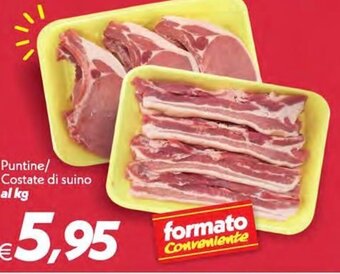 Iper Super Conveniente Puntine/Costate di suino al kg offerta