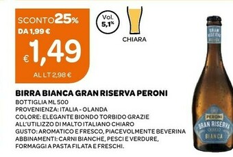 Ekom Peroni Birra offerta