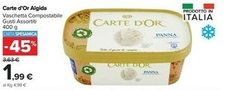 Carrefour Market Algida Carte D'Or Panna 400 G(ml) offerta