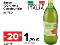 Carrefour Market Carrefour Succo di Mela Bio offerta
