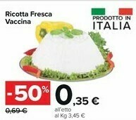 Carrefour Market Ricotta Fresca Vaccina offerta