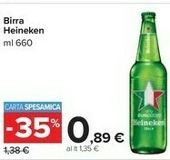 Carrefour Market Heineken Birra 660 G(ml) offerta