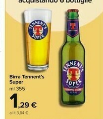 Carrefour Market Tennent's Birra Super offerta