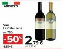 Carrefour Market La Calenzana Vini offerta