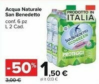 Carrefour Market San Benedetto San Benedetto Acqua Naturale offerta