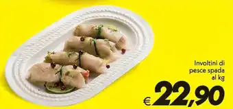 Involtini di pesce spada al kg