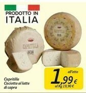 Carrefour Market Formaggio di capra offerta