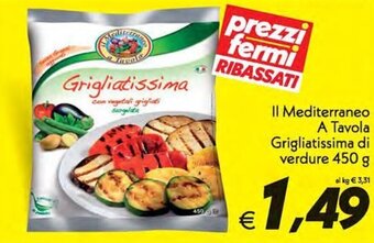 Iper Super Conveniente Il Mediterraneo A Tavola Grigliatissima di verdure 450 g offerta